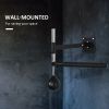 Wall Mount Reflex Boxing Trainer with 360° Rotating Rapid Boxing Bar Punching Ball Black Home Gym Equipment