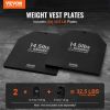 Weight Vest Plates, 14.5 LB Pairs, Premium Steel Weighted plates, Contoured Ergonomic Fit – WODs, Additional Weight for Weight Vests