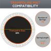 Trampoline Replacement Mat, Fits 12' Trampoline w/ 72 V-Hooks & 5.5" Springs (Spring & Frame not Included), Orange