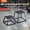 Plyometric Jump Box, 18 Inch Plyo Box, Steel Plyometric Platform and Jumping Agility Box, Anti-Slip Fitness Exercise Step Up Box for Home Gym Training